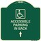 Signmission W/ NY Approved Isa Accessible Parking on Up Arrow Heavy-Gauge Aluminum Sign, 18" x 18", G-1818-22697 A-DES-G-1818-22697 - alternate 1